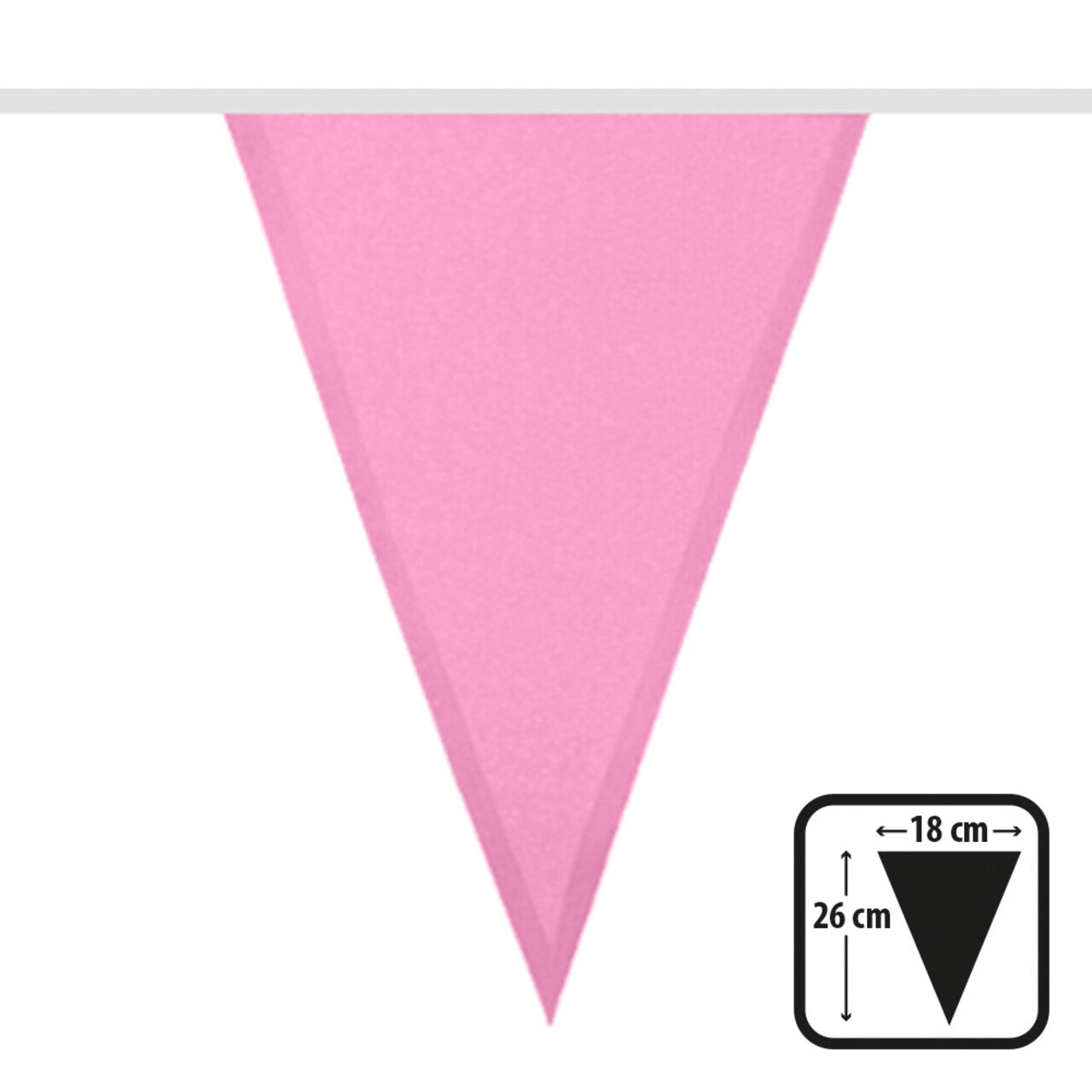 Op deze afbeelding zie je een Decoratie, van het merk Boland. Vlaggenlijn Baby Roze
