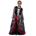 Nina Rosa Skeleton Meisje Kostuum