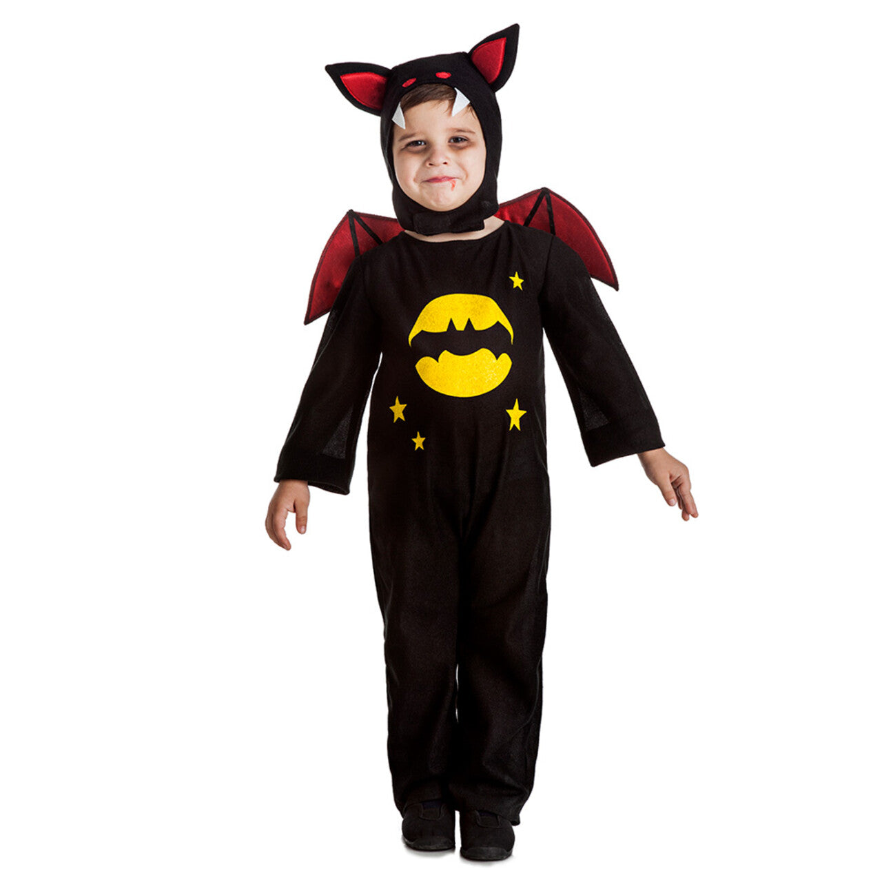 Op deze afbeelding zie je een Kostuums, van het merk Boland. Nacht Vleermuisje Darkbat Jongen Kostuum