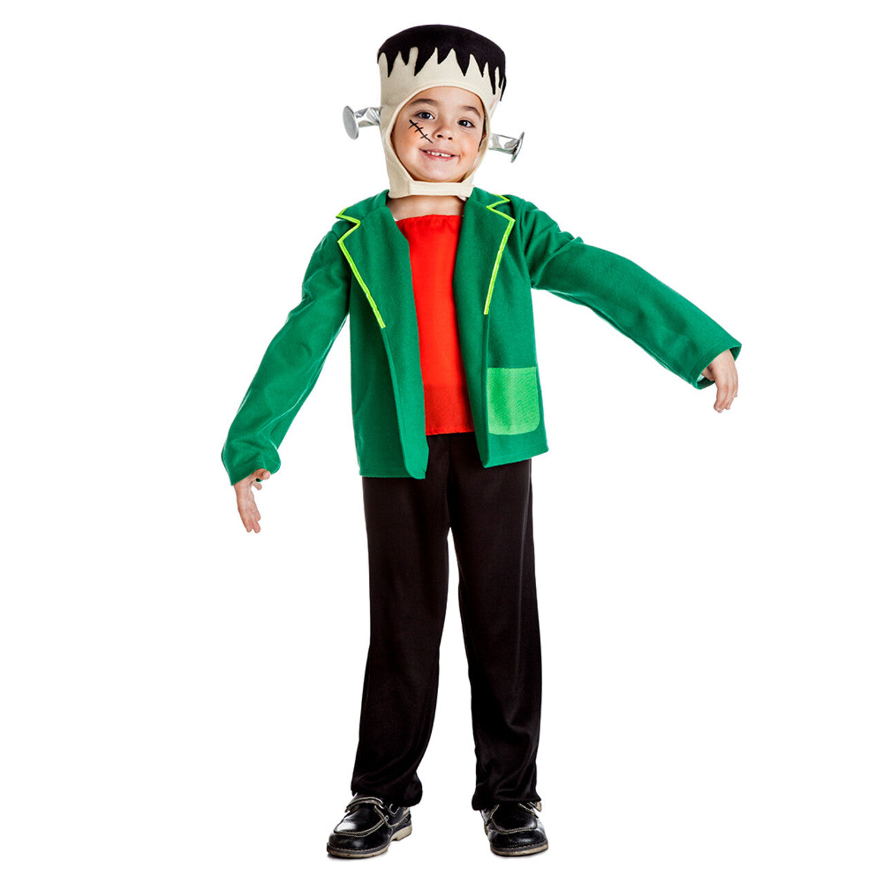 Op deze afbeelding zie je een Kostuums, van het merk Boland. Scary Little Franky Jongen Kostuum