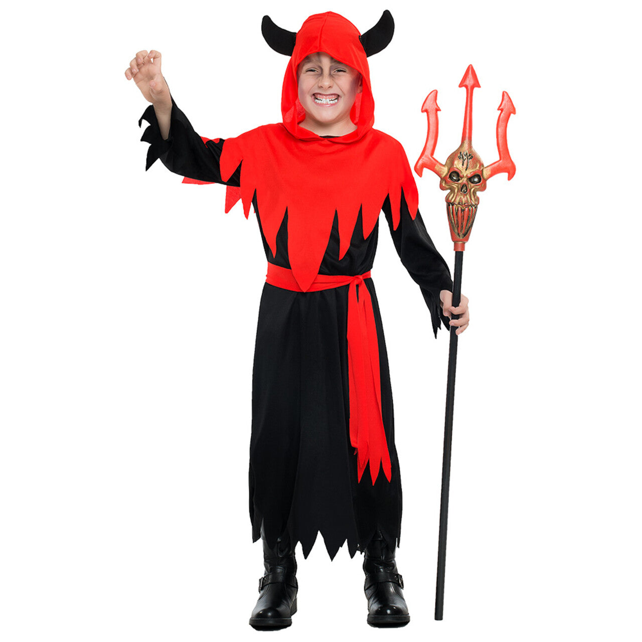 Op deze afbeelding zie je een Kostuums, van het merk Boland. Helse Duivel Kind Kostuum