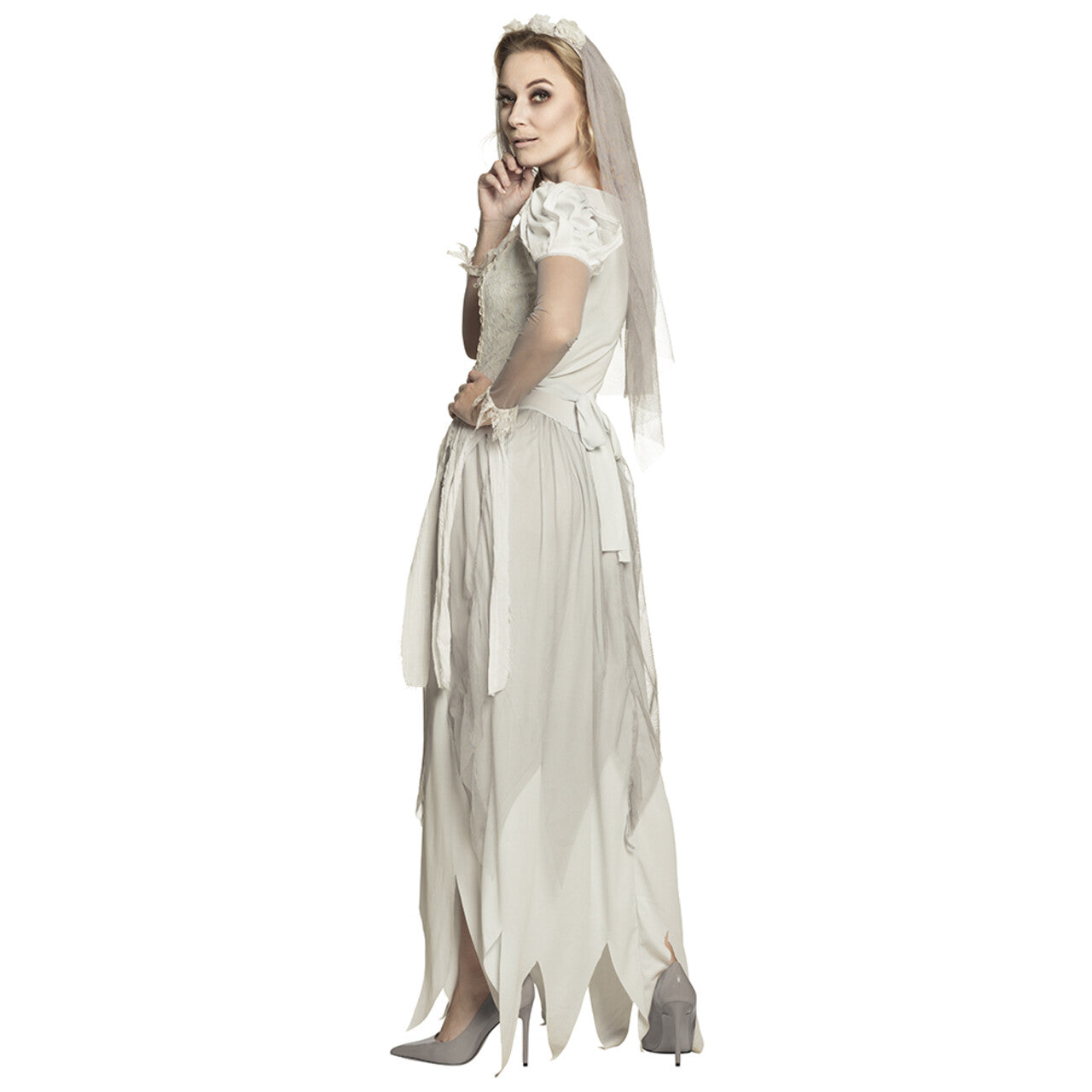 Op deze afbeelding zie je een Kostuums, van het merk Boland. Mary Marry Me Vrouw Kostuum