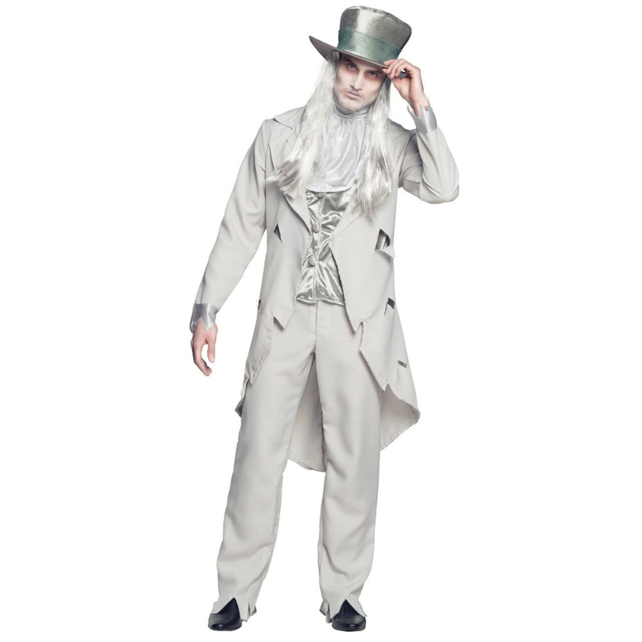 Op deze afbeelding zie je een Kostuums, van het merk Boland. Spook Bruidegom Chester Man Kostuum
