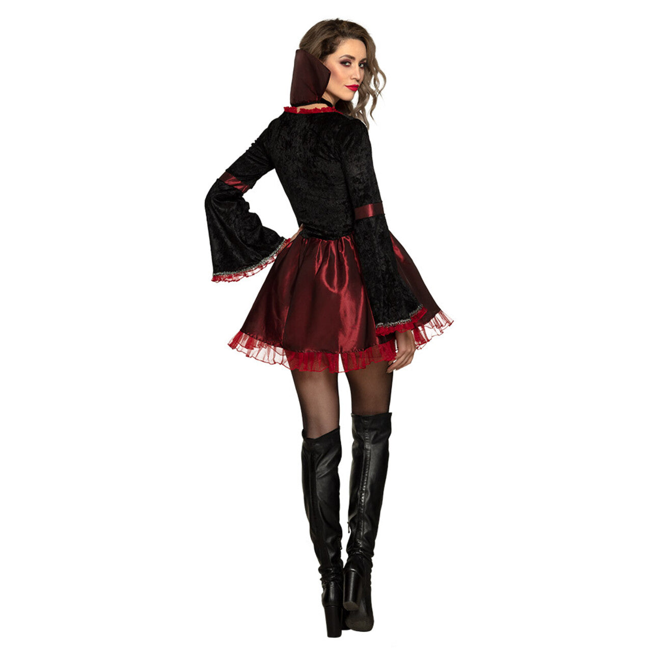 Op deze afbeelding zie je een Kostuums, van het merk Boland. Lady Vamp Valentina Vrouw Kostuum