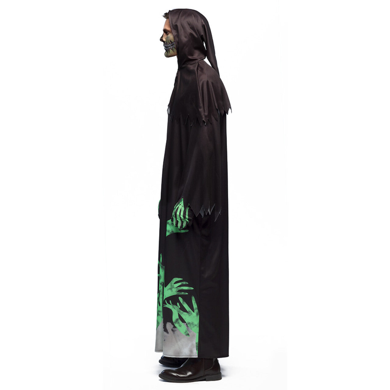 Op deze afbeelding zie je een Kostuums, van het merk Boland. Glowing Reaper Man Kostuum