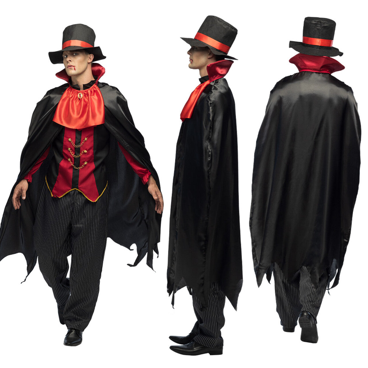 Op deze afbeelding zie je een Kostuums, van het merk Boland. Bloody Graaf Dracula Man Kostuum