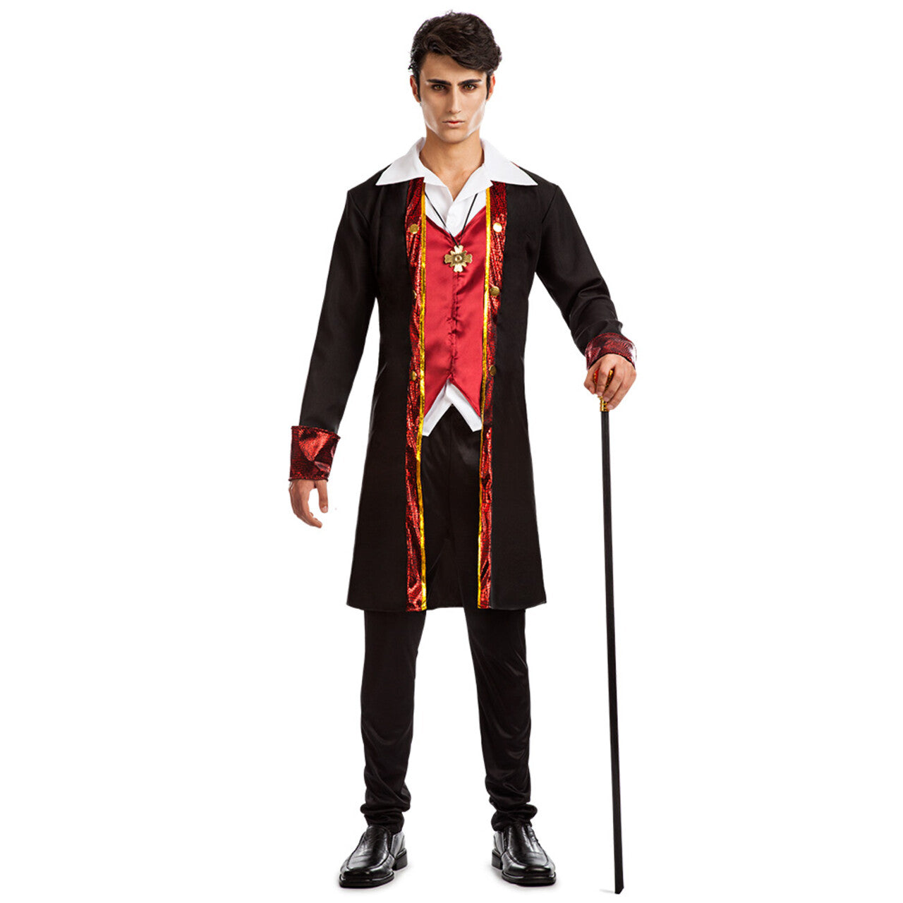 Op deze afbeelding zie je een Kostuums, van het merk Boland. Deftige Vampier Edward Man Kostuum