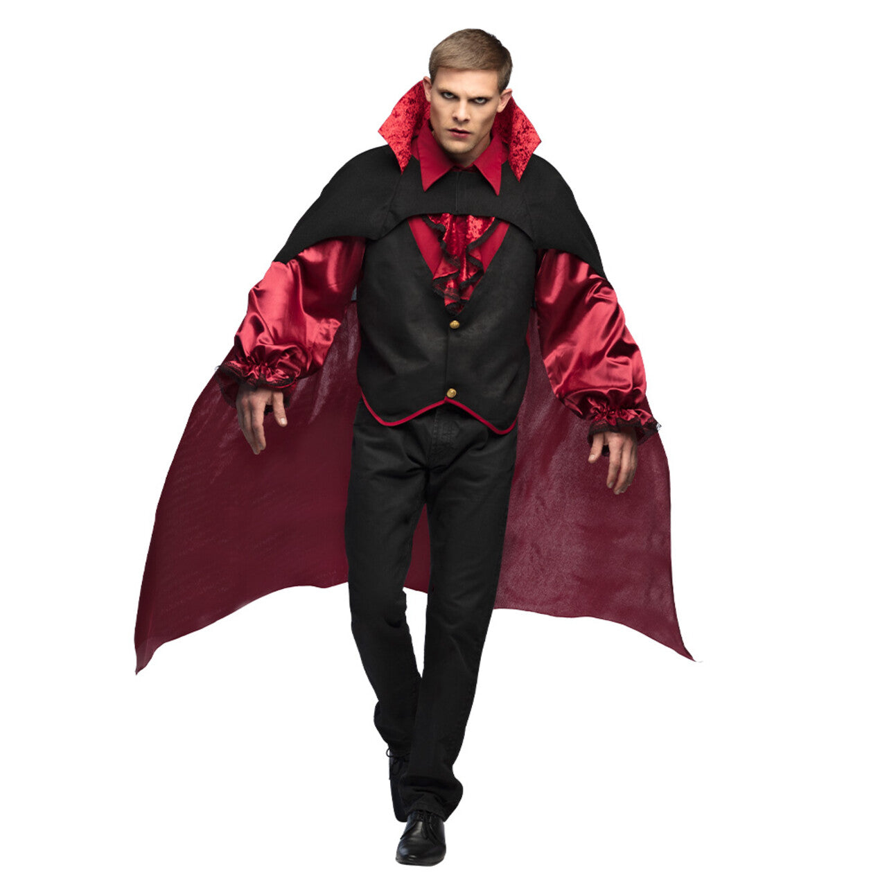 Op deze afbeelding zie je een Kostuums, van het merk Boland. Vampier Bartholomew Man Kostuum
