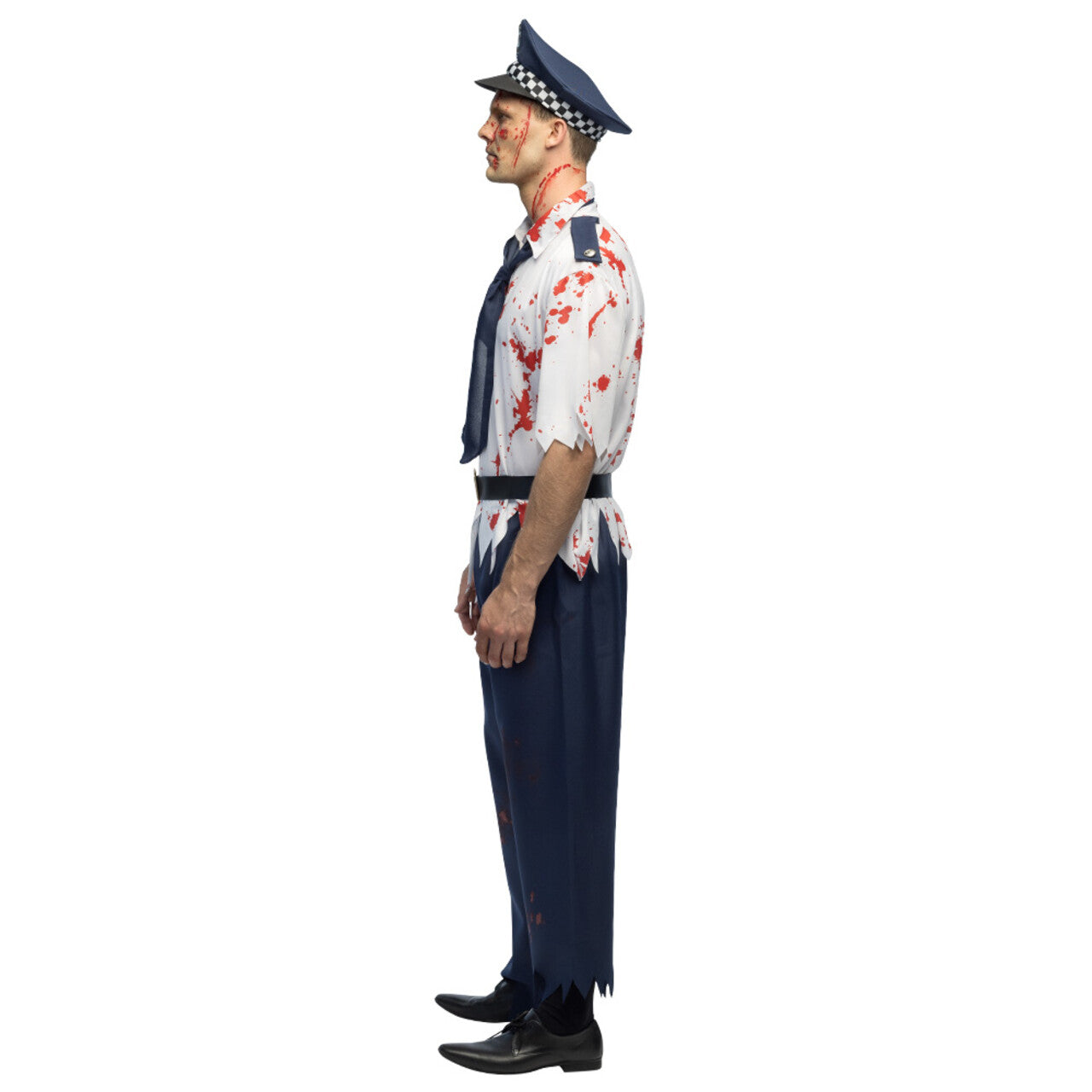 Op deze afbeelding zie je een Kostuums, van het merk Boland. Zombie Politieagent Walker Man Kostuum