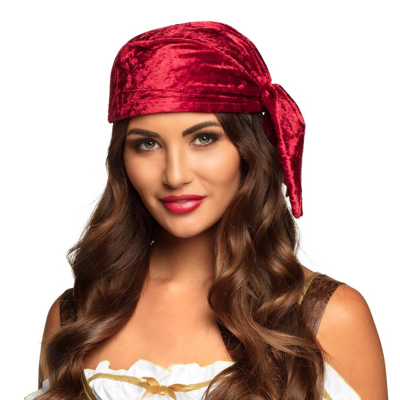 Op deze afbeelding zie je een Accessoires, van het merk Boland. Bandana Kap Waarzegster Piraat True