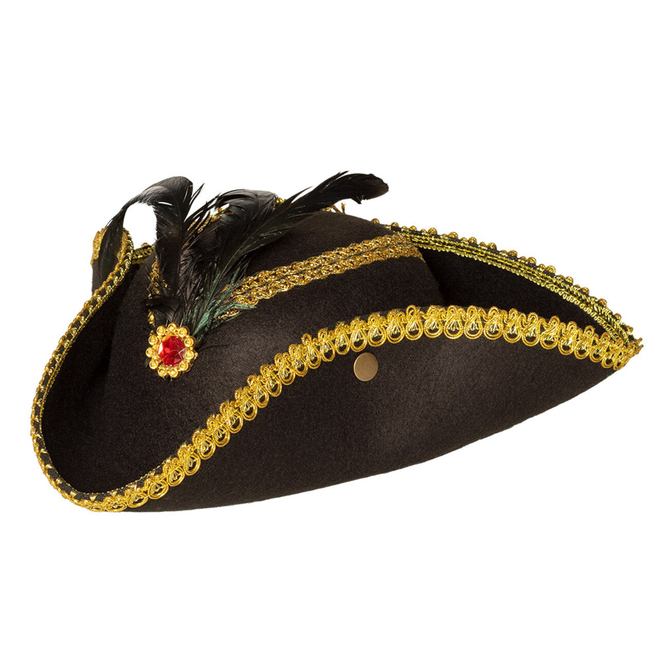 Op deze afbeelding zie je een Accessoires, van het merk Boland. Piratenhoed Admiraal Ruby Black