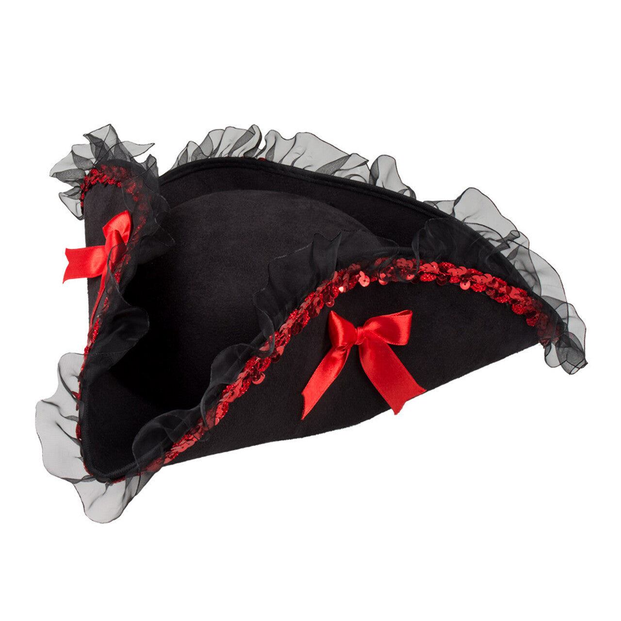 Op deze afbeelding zie je een Accessoires, van het merk Boland. Piratenhoed Admiraal Rachel Redlove