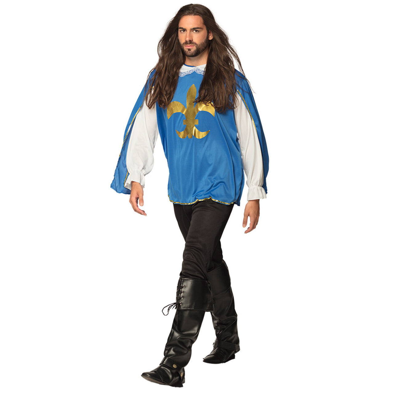 Op deze afbeelding zie je een Accessoires, van het merk Boland. Beenkappen Piraat Musketier Ryder Zwart