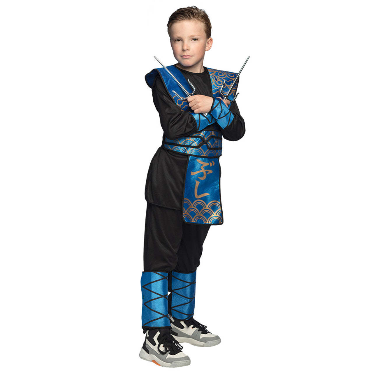 Op deze afbeelding zie je een Kostuums, van het merk Boland. Royal Ninja Azul Kind Kostuum