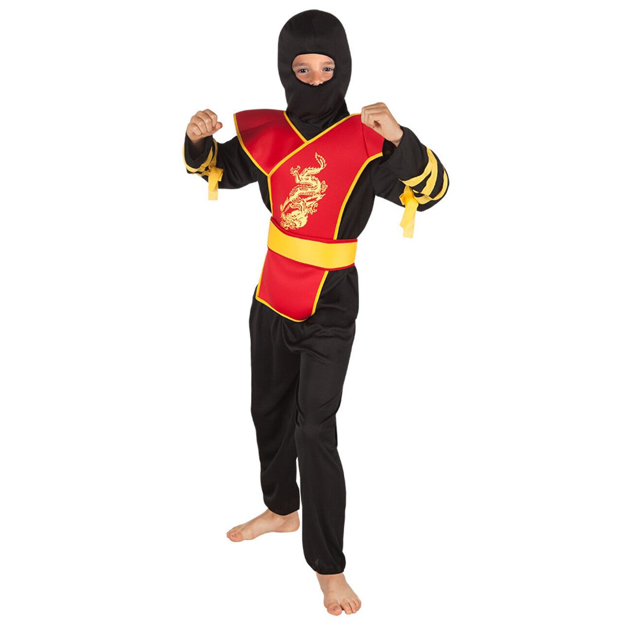 Op deze afbeelding zie je een Kostuums, van het merk Boland. Ninja Master Kai Lee Kind Kostuum