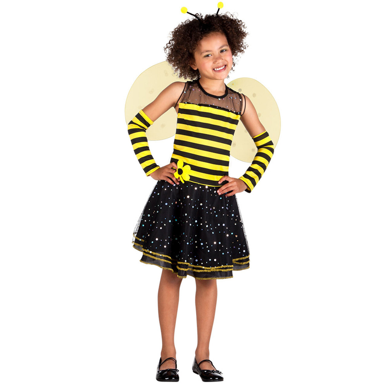 Op deze afbeelding zie je een Kostuums, van het merk Boland. Bee-Bee Zoemgraag Meisje Kostuum