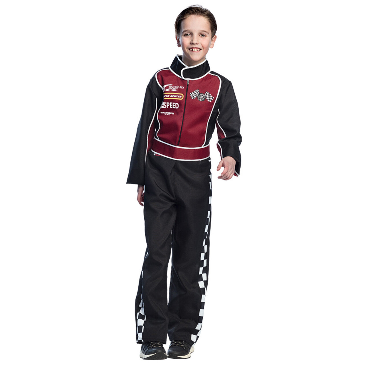 Op deze afbeelding zie je een Kostuums, van het merk Boland. Racing Rookie F1 Kind Kostuum