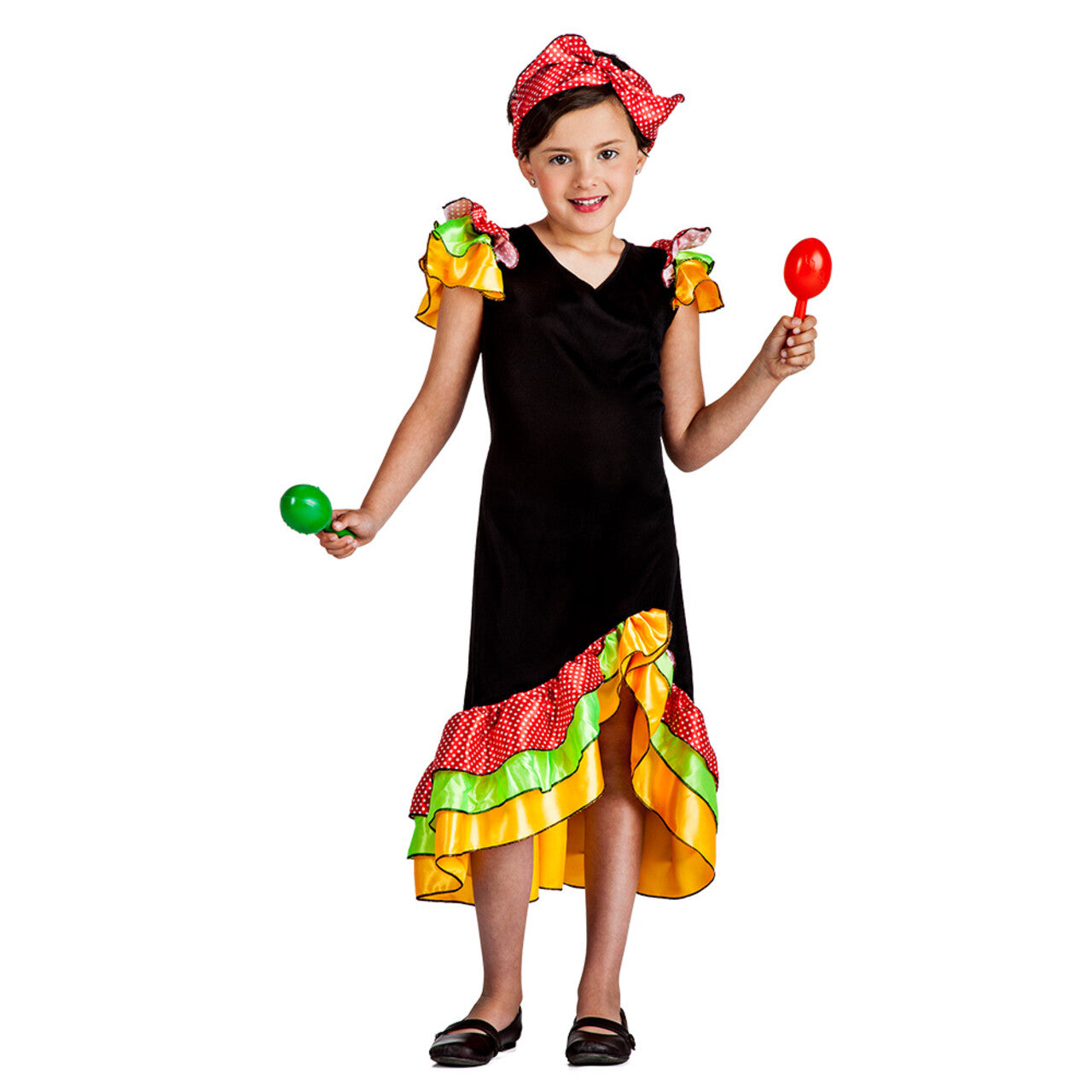 Op deze afbeelding zie je een Kostuums, van het merk Boland. Danseres Sammie Samba Meisje Kostuum