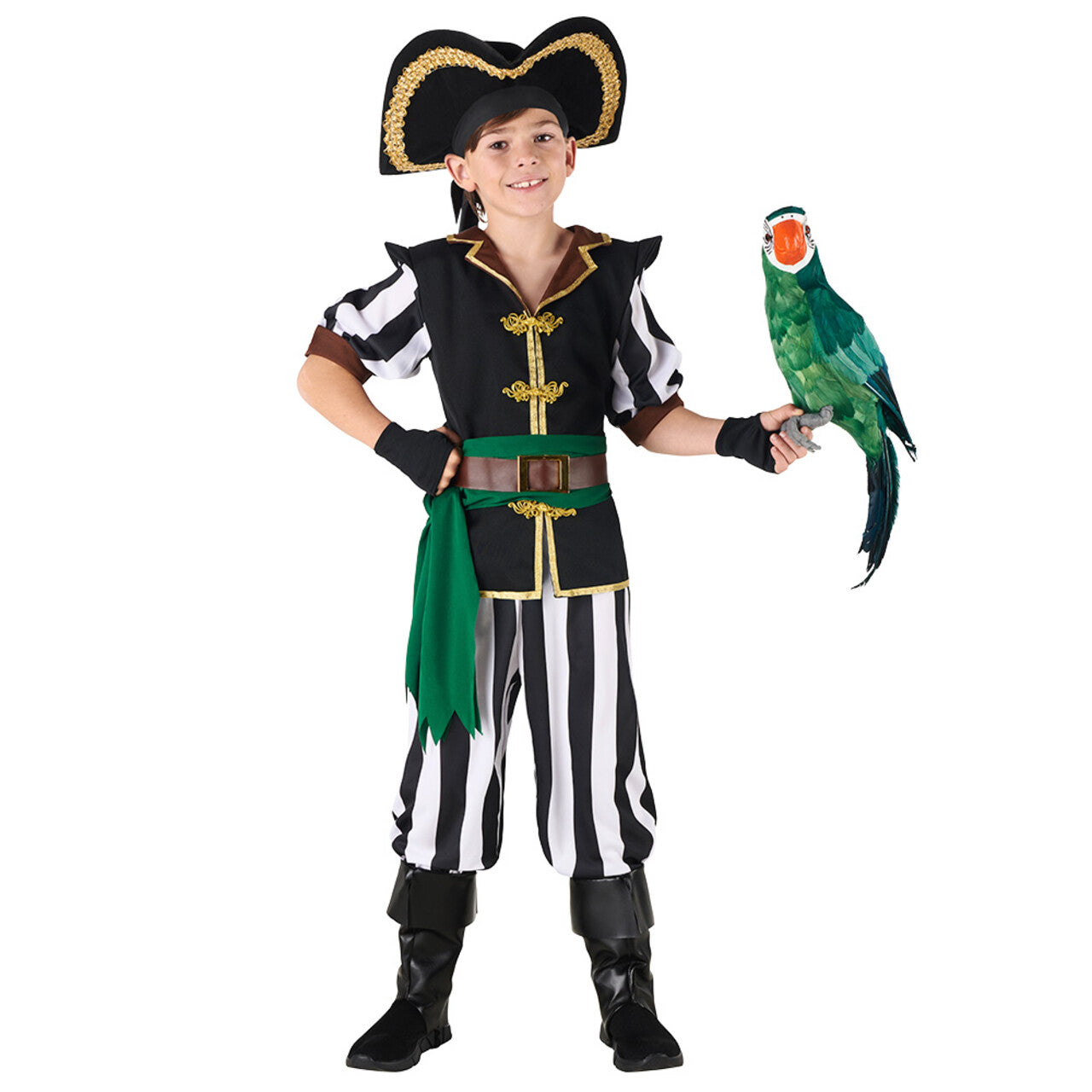 Op deze afbeelding zie je een Kostuums, van het merk Boland. Piraat Henry De Welvarende Jongen Kostuum