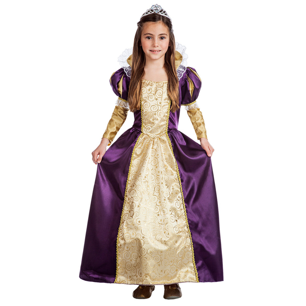 Op deze afbeelding zie je een Kostuums, van het merk Boland. Middeleeuwse Prinses Madeleine Van Middelburcht Meisje Kostuum