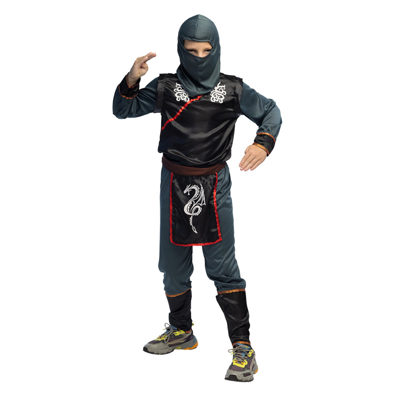 Op deze afbeelding zie je een Kostuums, van het merk Boland. Ninja Fugu Jongen Kostuum