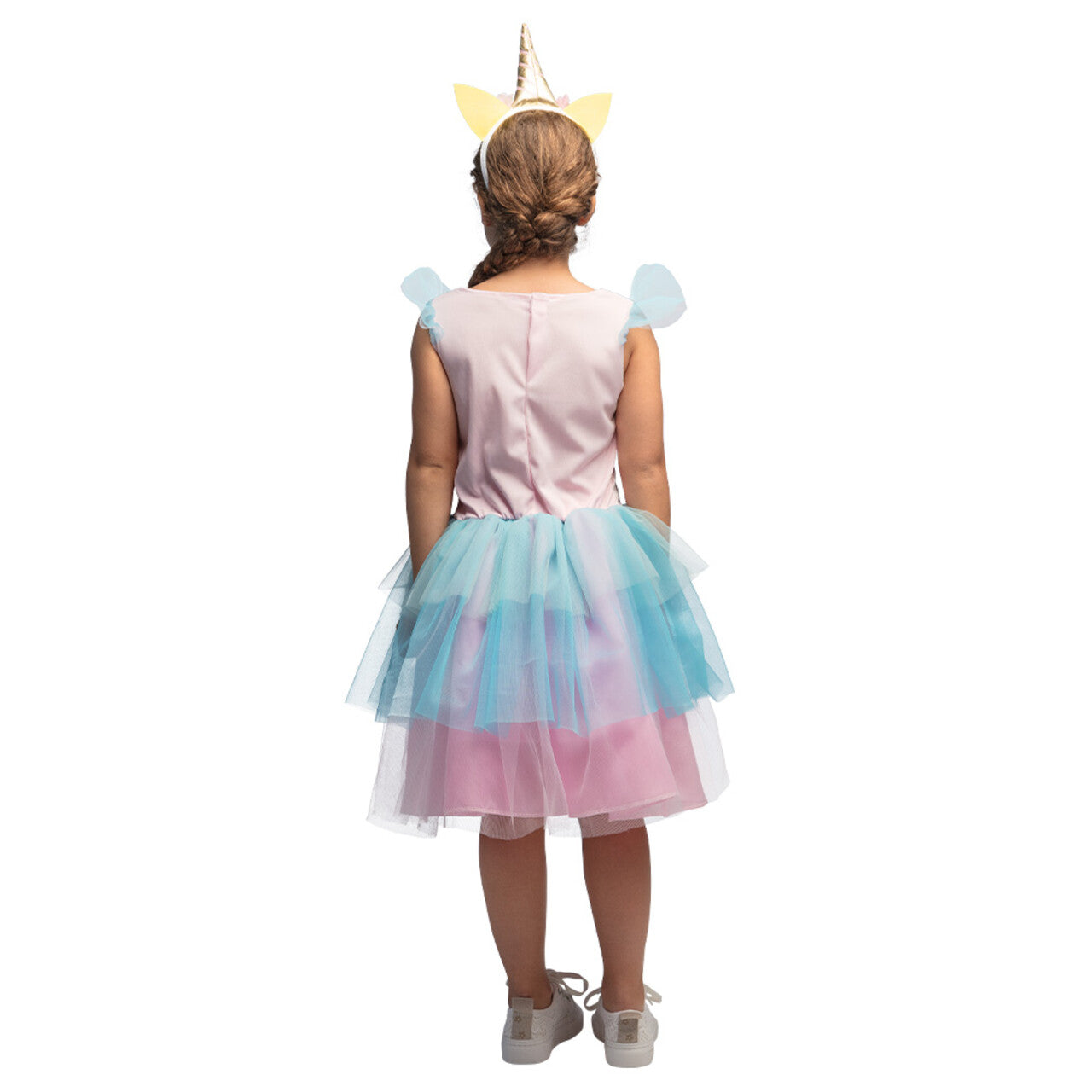 Op deze afbeelding zie je een Kostuums, van het merk Boland. Prinsess Unique Corn Meisje Kostuum