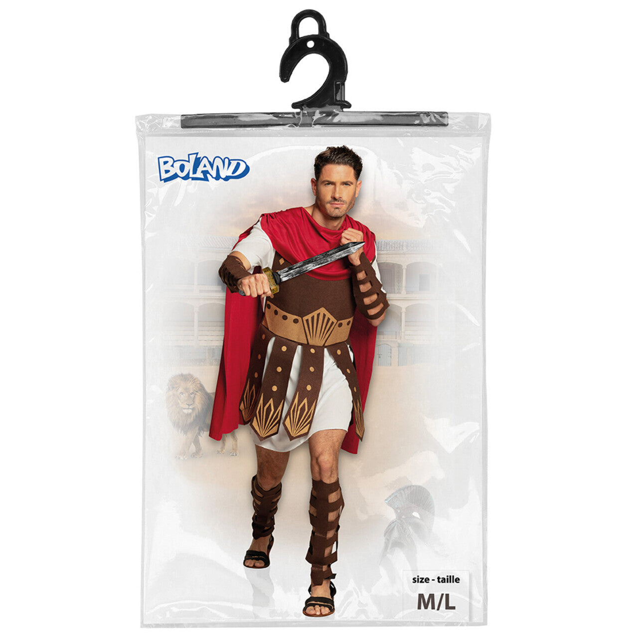 Op deze afbeelding zie je een Kostuums, van het merk Boland. Gladiator Maximus Man Kostuum