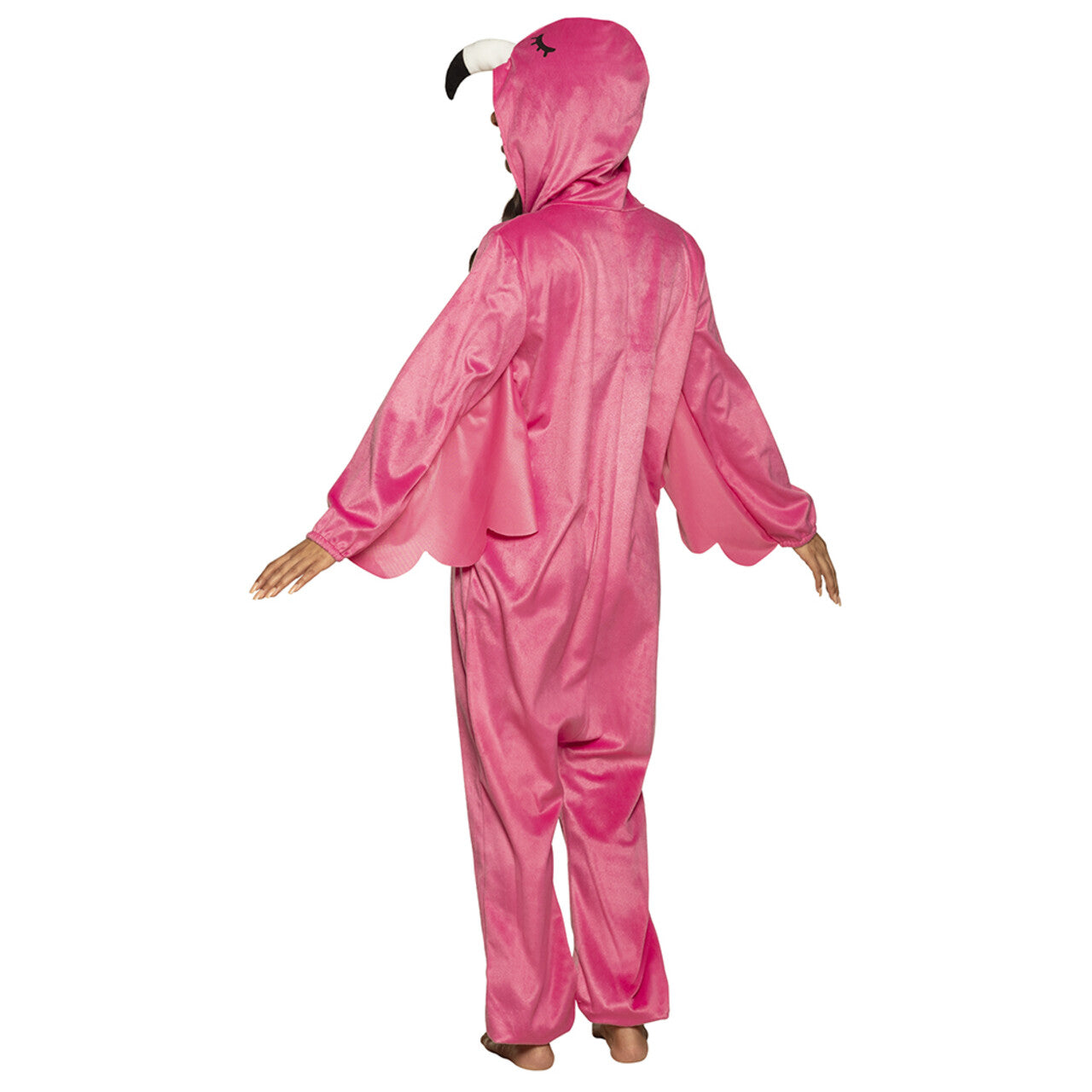 Op deze afbeelding zie je een Kostuums, van het merk Boland. Zachte Flamingo Onesie Vrouw Kostuum
