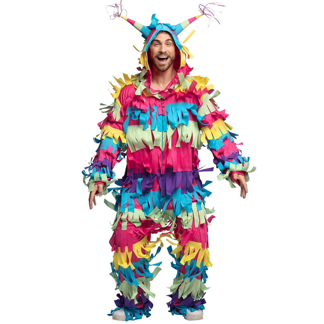 Op deze afbeelding zie je een Kostuums, van het merk Boland. Mexicaanse Lama Pinata Man Kostuum