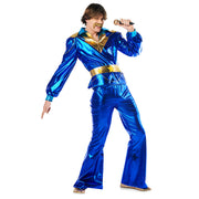 Op deze afbeelding zie je een Kostuums, van het merk Boland. Shiny Dancing King Man Kostuum