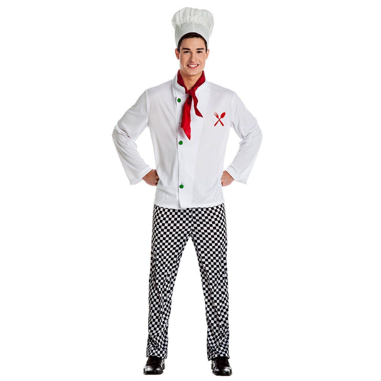 Op deze afbeelding zie je een Kostuums, van het merk Boland. Ster Chef Special Man Kostuum