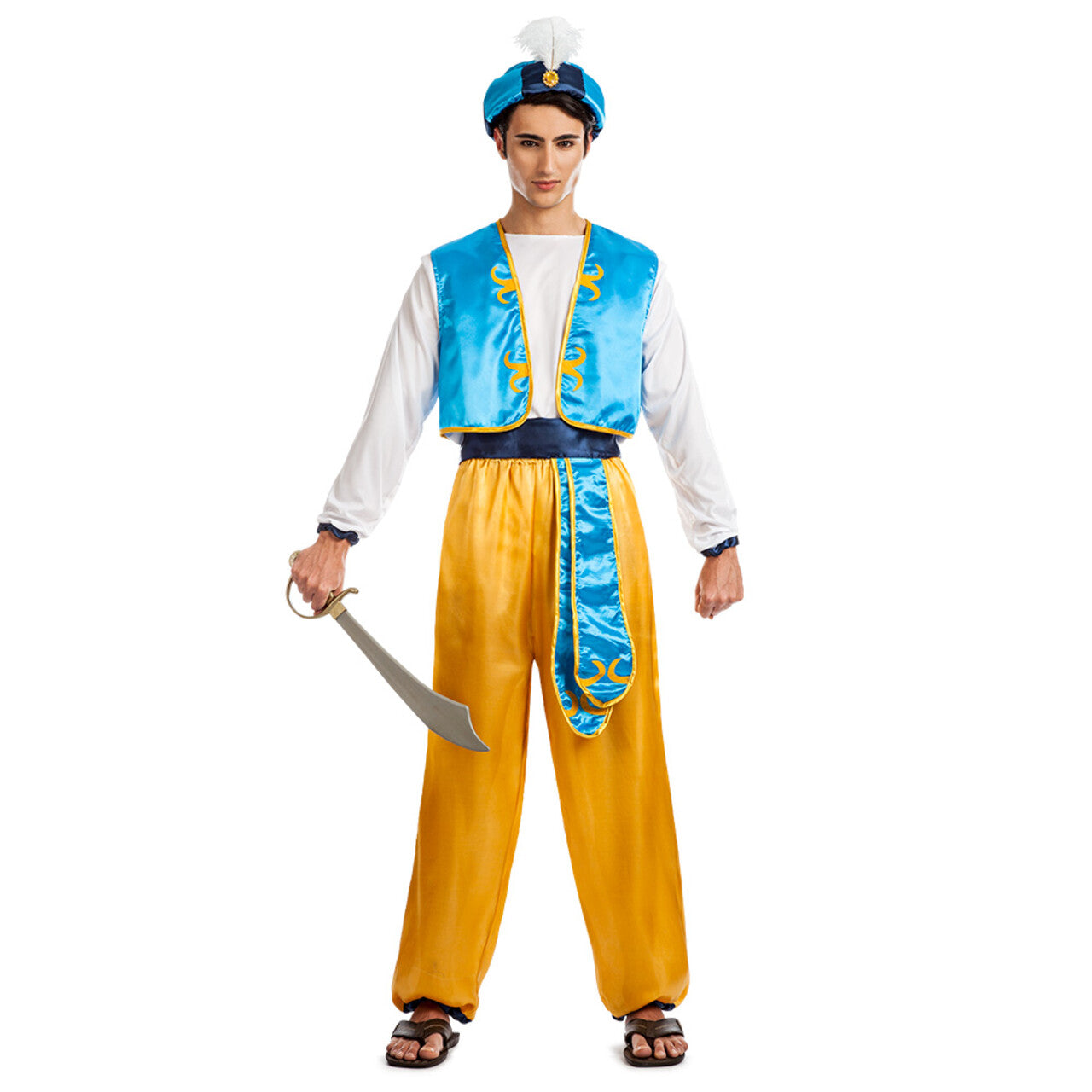 Op deze afbeelding zie je een Kostuums, van het merk Boland. Arabische Prins Amir Man Kostuum