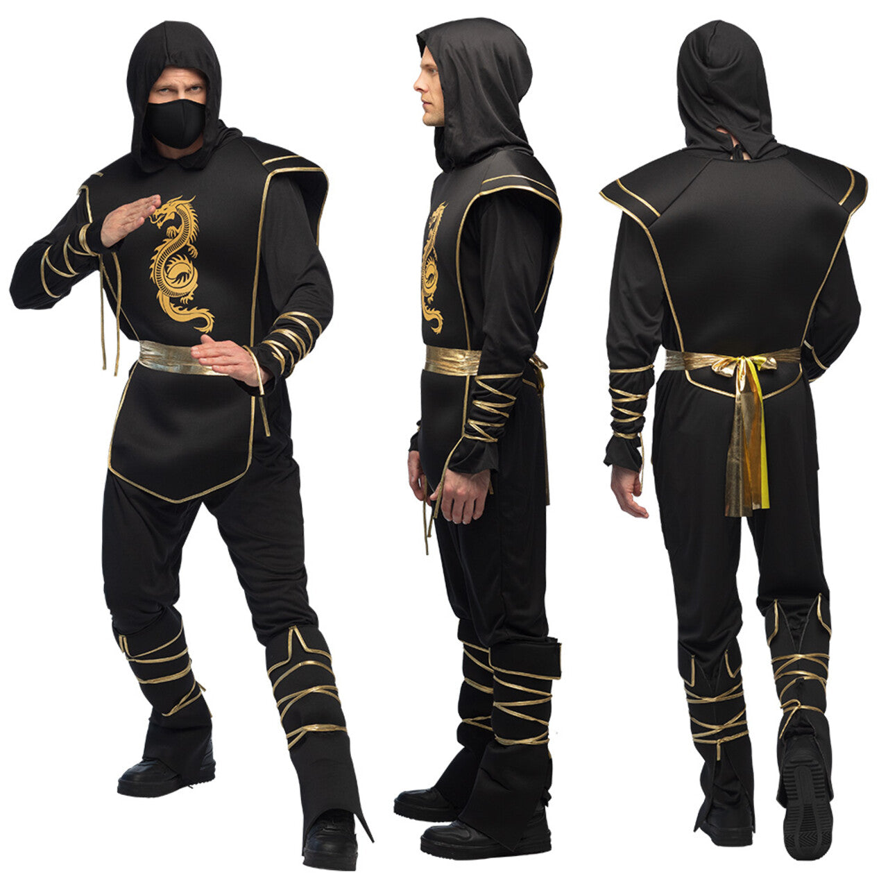 Op deze afbeelding zie je een Kostuums, van het merk Boland. Ninja Tako Tactician Man Kostuum