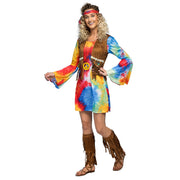 Op deze afbeelding zie je een Kostuums, van het merk Boland. Hippie Liefdevolle Luna Vrouw Kostuum