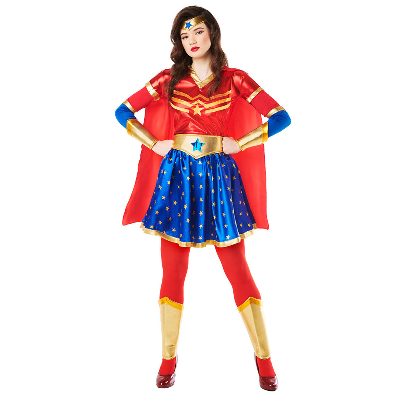Op deze afbeelding zie je een Kostuums, van het merk Boland. Superheldin Starlight Vrouw Kostuum