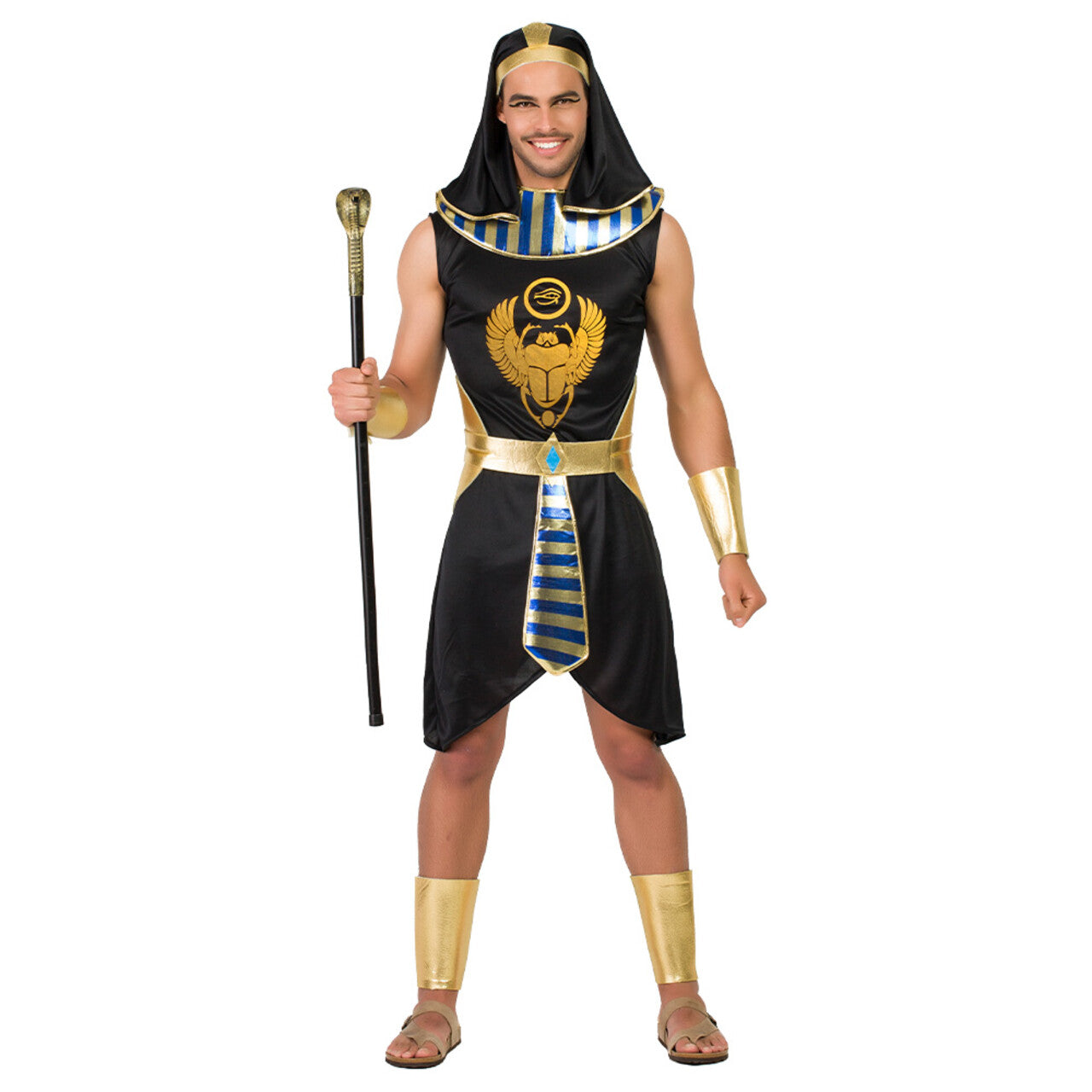 Op deze afbeelding zie je een Kostuums, van het merk Boland. Koning Van Egypte Osiris Man Kostuum