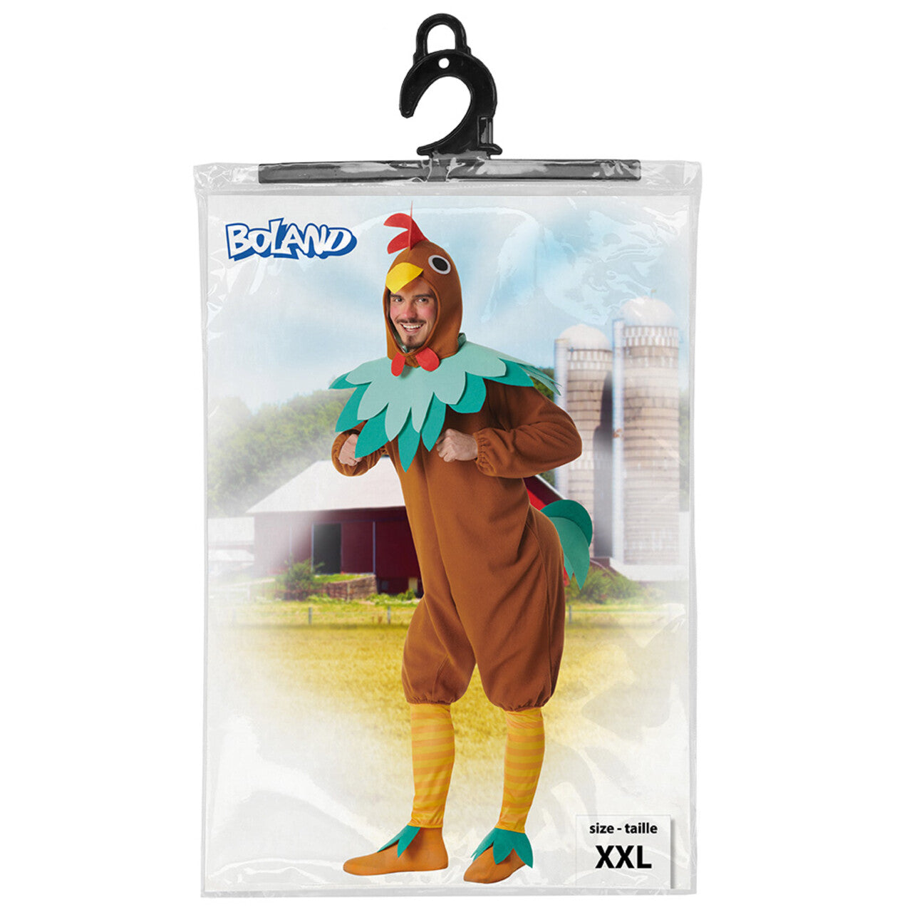 Op deze afbeelding zie je een Kostuums, van het merk Boland. Kakelende Kip El Pollo Loco Kostuum