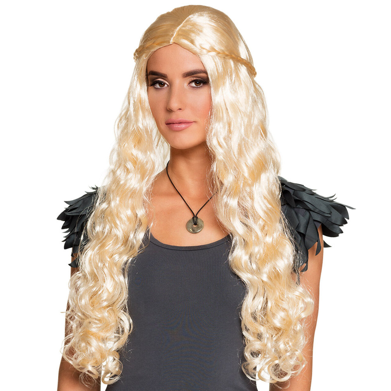 Op deze afbeelding zie je een Accessoires, van het merk Boland. Pruik Dragon Mom Fantasy