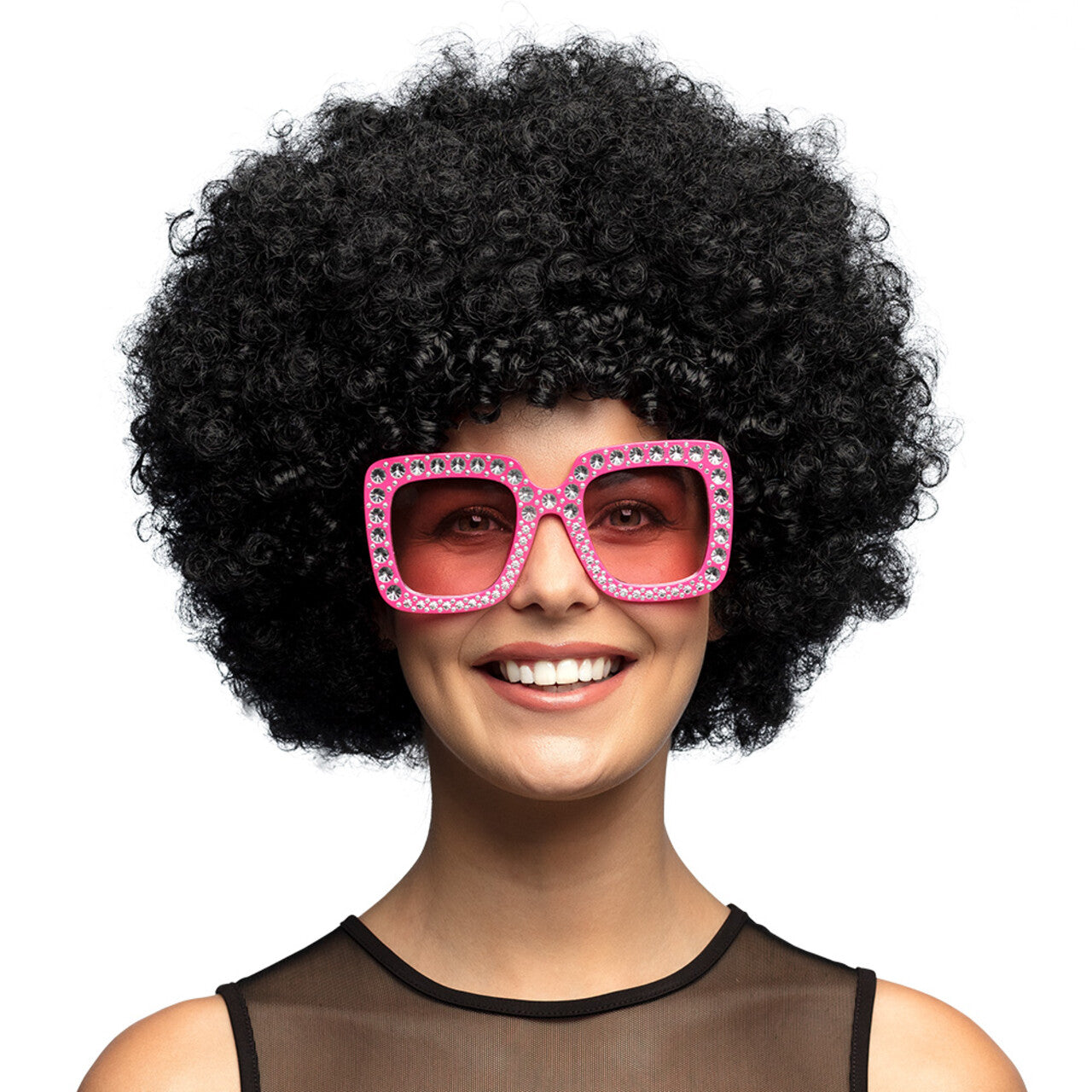 Op deze afbeelding zie je een Accessoires, van het merk Boland. Pruik Groovy Curls