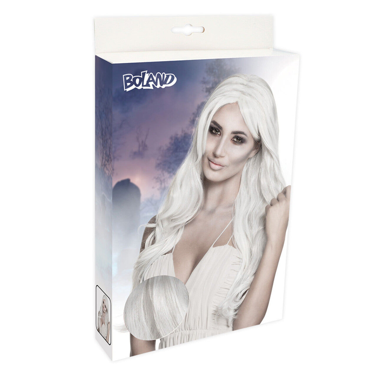 Op deze afbeelding zie je een Accessoires, van het merk Boland. Pruik Ghost Bride Princess