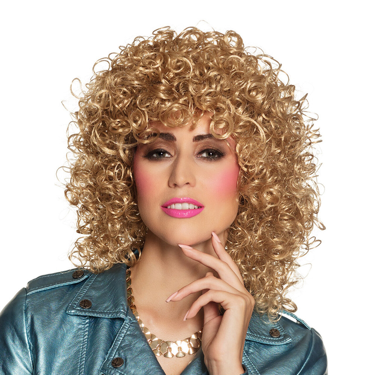 Op deze afbeelding zie je een Accessoires, van het merk Boland. Pruik Dirty Dancing Blond