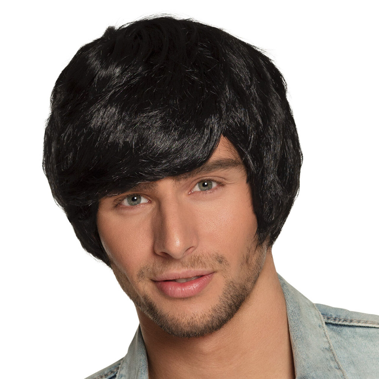Op deze afbeelding zie je een Accessoires, van het merk Boland. Pruik Popi Jopi Zwart