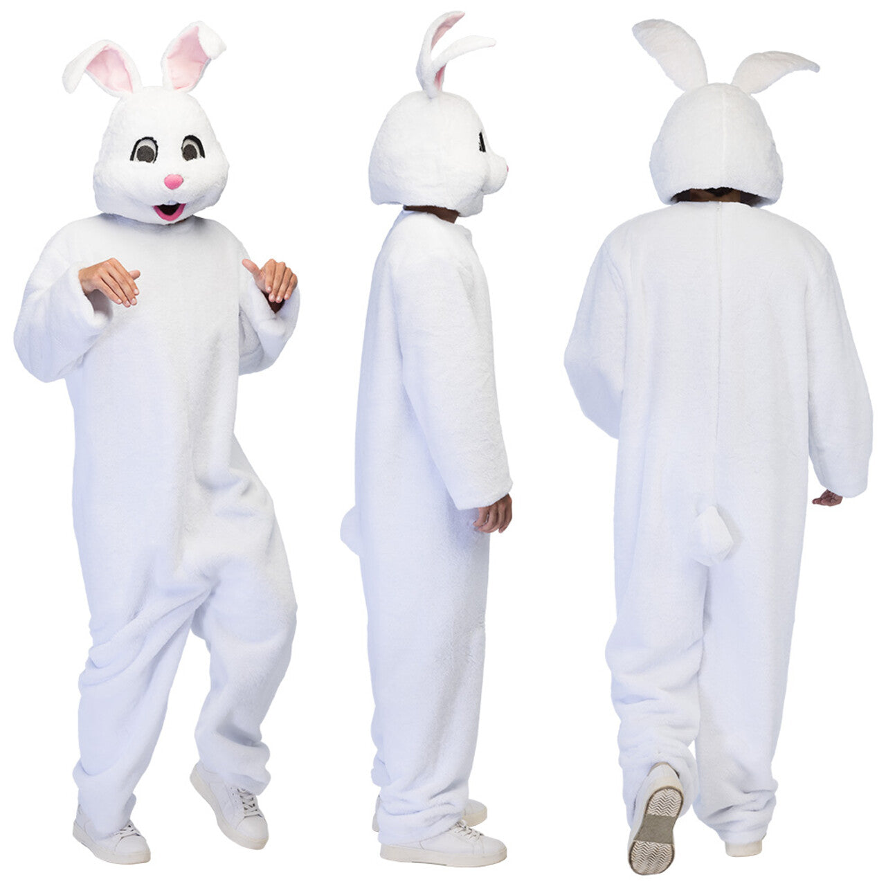 Op deze afbeelding zie je een Kostuums, van het merk Boland. Bouncing White Bunny Kostuum