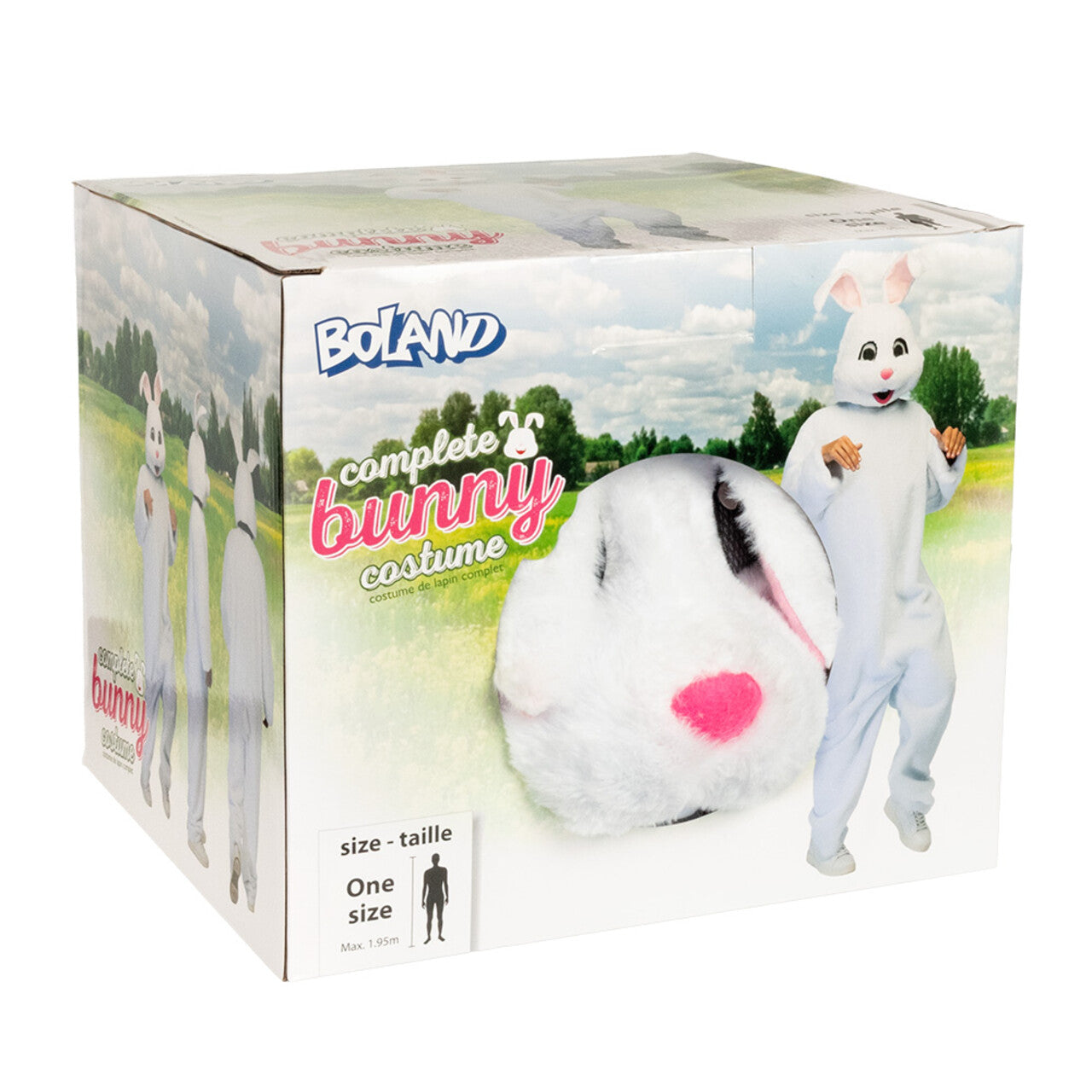 Op deze afbeelding zie je een Kostuums, van het merk Boland. Bouncing White Bunny Kostuum