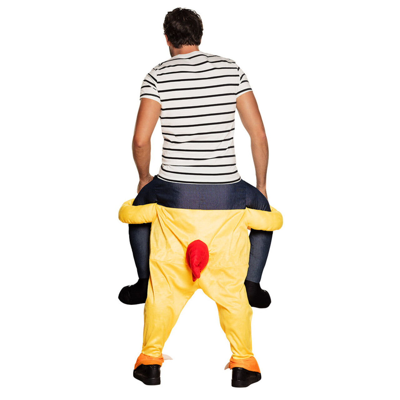 Op deze afbeelding zie je een Kostuums, van het merk Boland. Op De Rug Van Een Geel Kuikentje Kostuum