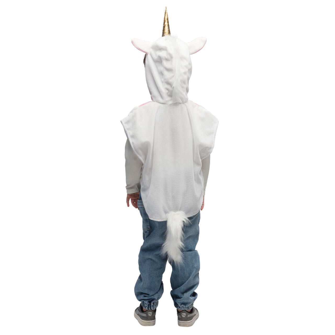 Op deze afbeelding zie je een Kostuums, van het merk Boland. Kinderponcho Kleine Eenhoorn Kind