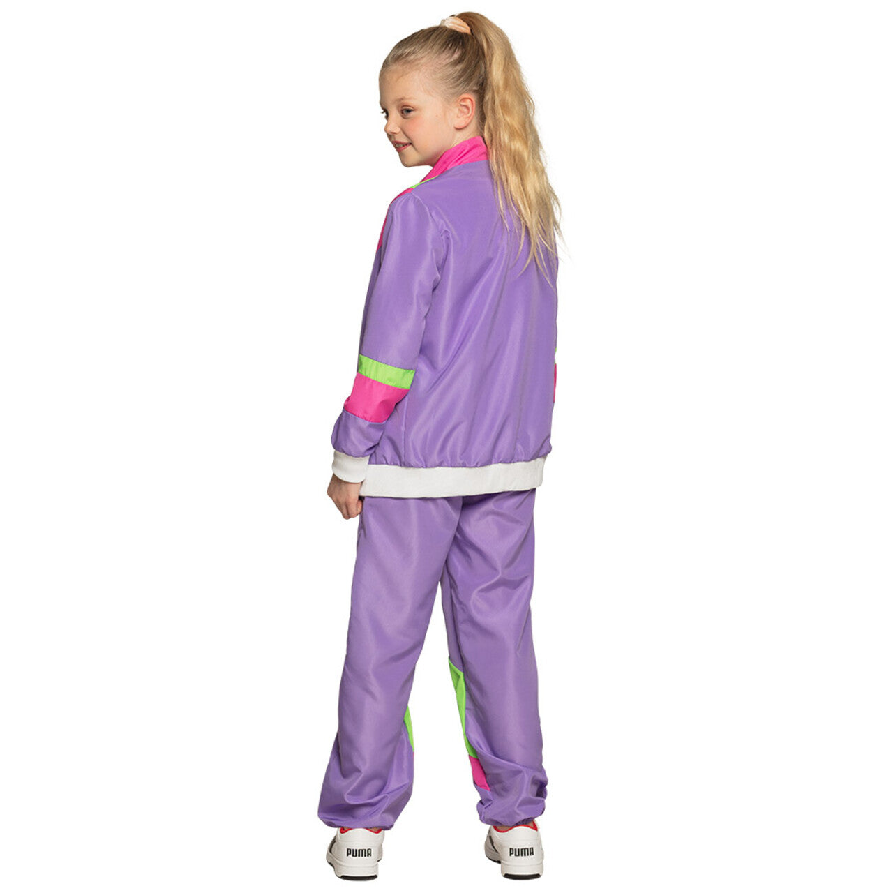 Op deze afbeelding zie je een Kostuums, van het merk Boland. Trainingspak Retro Kind Kind Kostuum