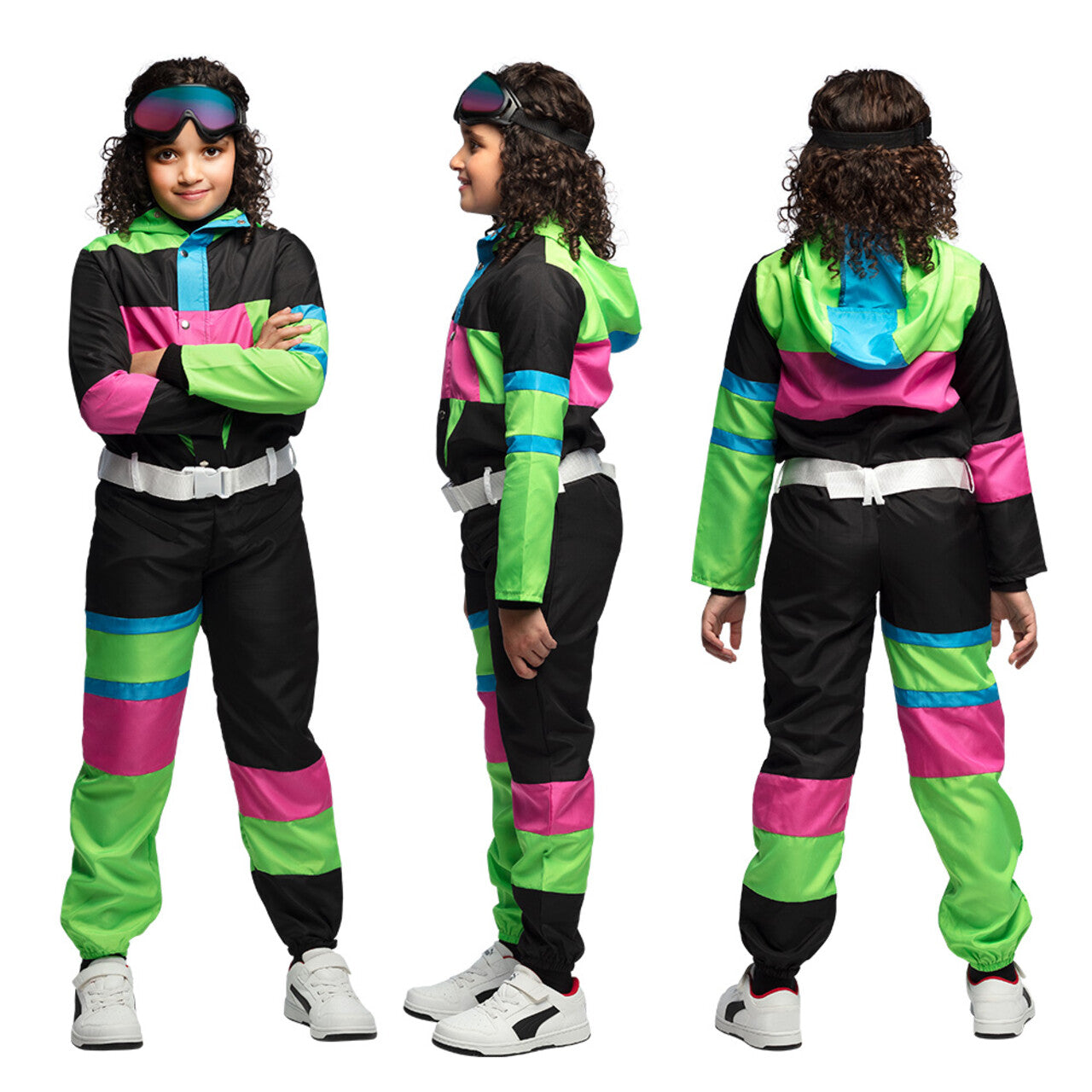 Op deze afbeelding zie je een Kostuums, van het merk Boland. Skipak 80s Noa Kind Kind Kostuum