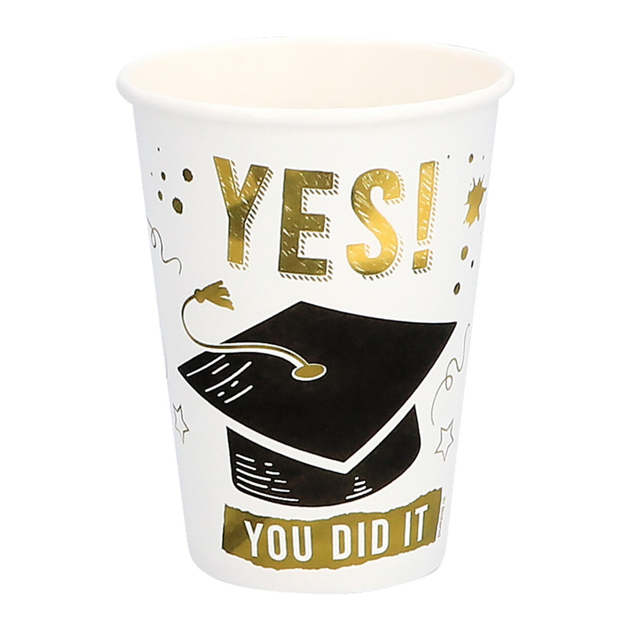 Op deze afbeelding zie je een Decoratie, van het merk Boland. Bekertjes Geslaagd Yes! You Did It