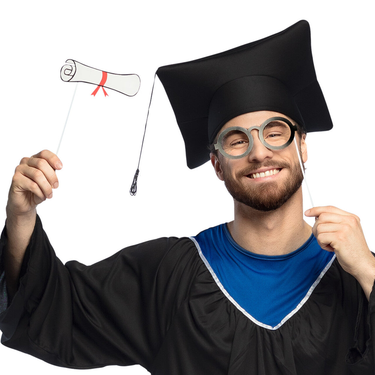 Op deze afbeelding zie je een Accessoires, van het merk Boland. Fotohokje Pimp Your Photo Props 10delig Geslaagd